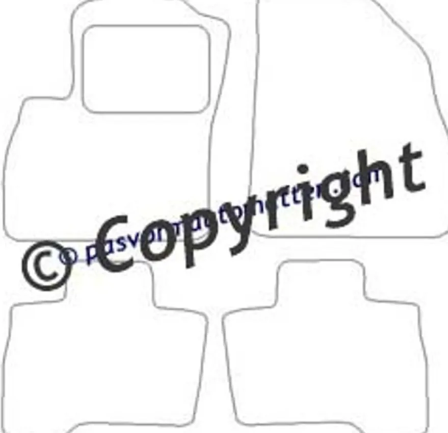 Textilmattor H-line Fiat Fiorino Qubo 5-dörrars