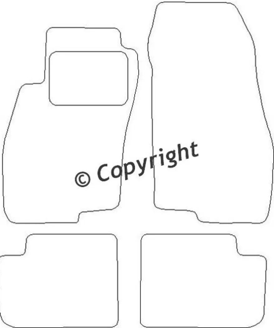 Textilmattor H-line Fiat Grande Punto Duallogic