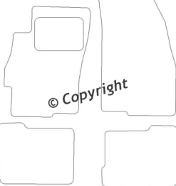Textilmattor H-line Fiat Linea