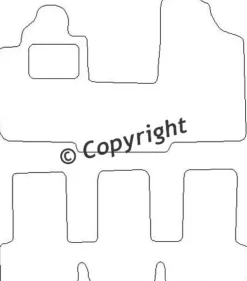 Textilmattor H-line Fiat Multipla