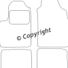 Textilmattor H-line Fiat Panda II