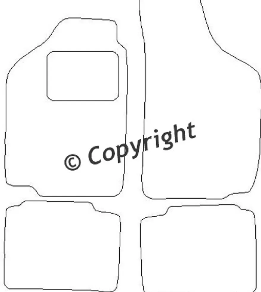 Textilmattor H-line Fiat Punto I