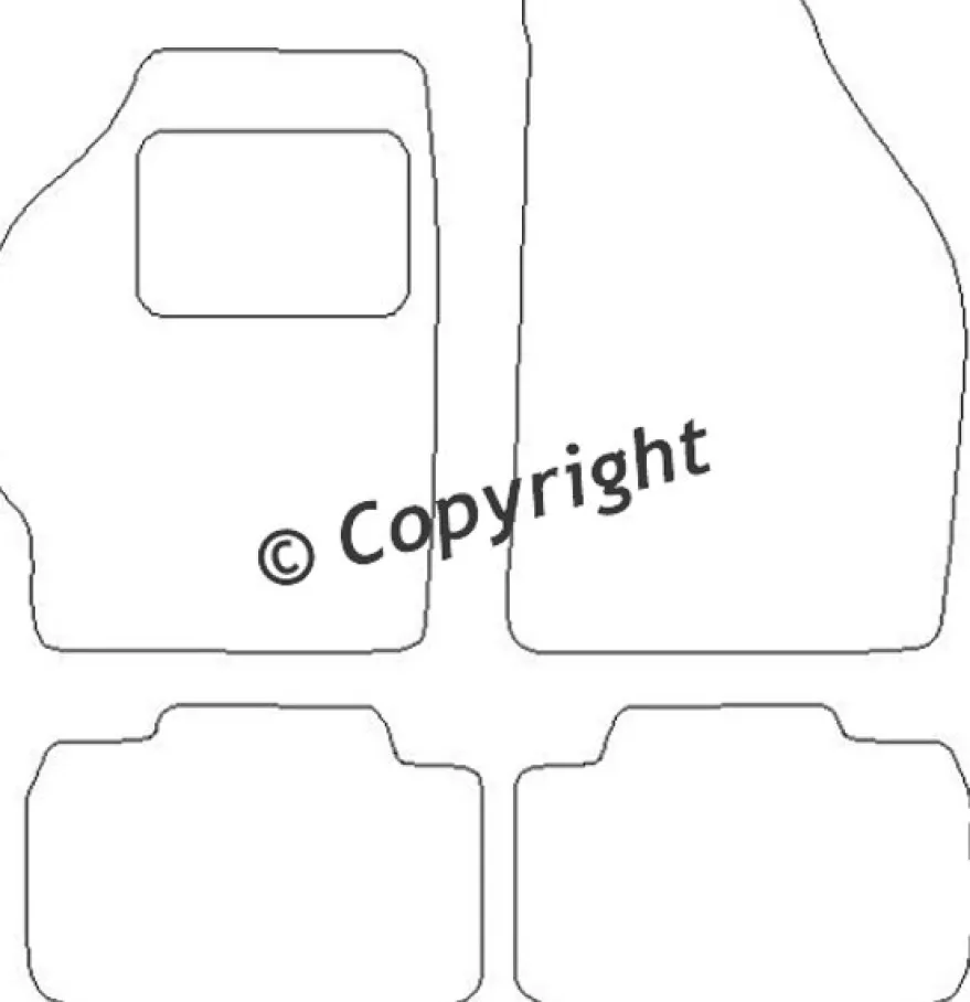 Textilmattor H-line Fiat punto II