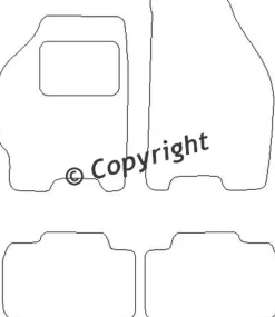 Textilmattor H-line Fiat Punto II