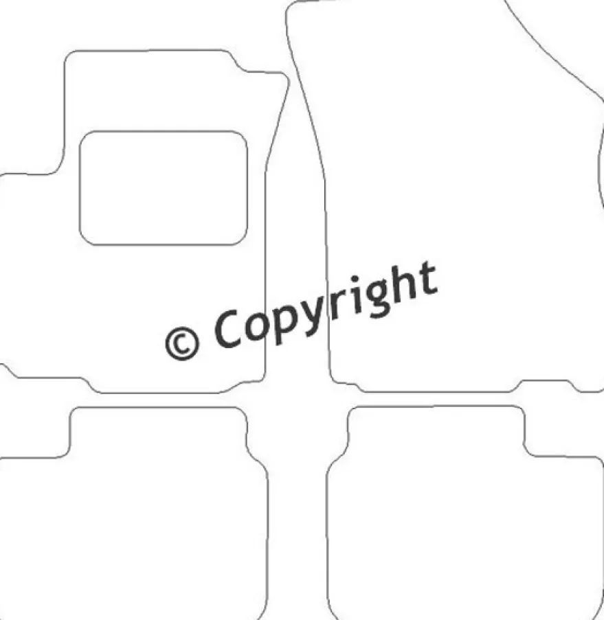 Textilmattor H-line Fiat Sedici