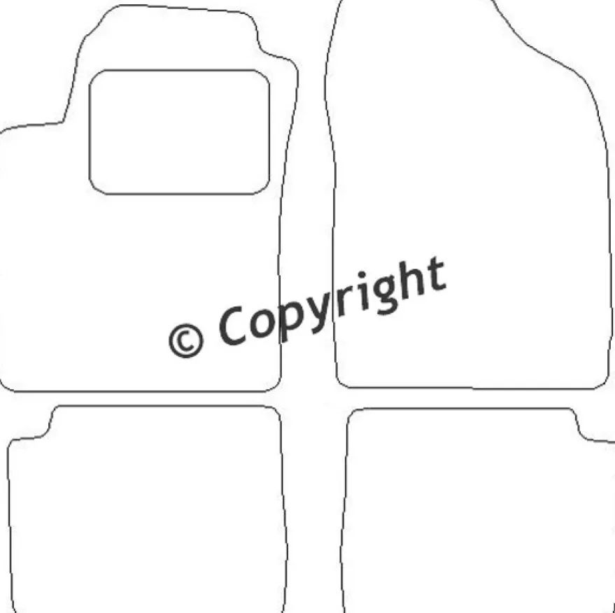Textilmattor H-line Fiat Stilo 3-/5-dörrars
