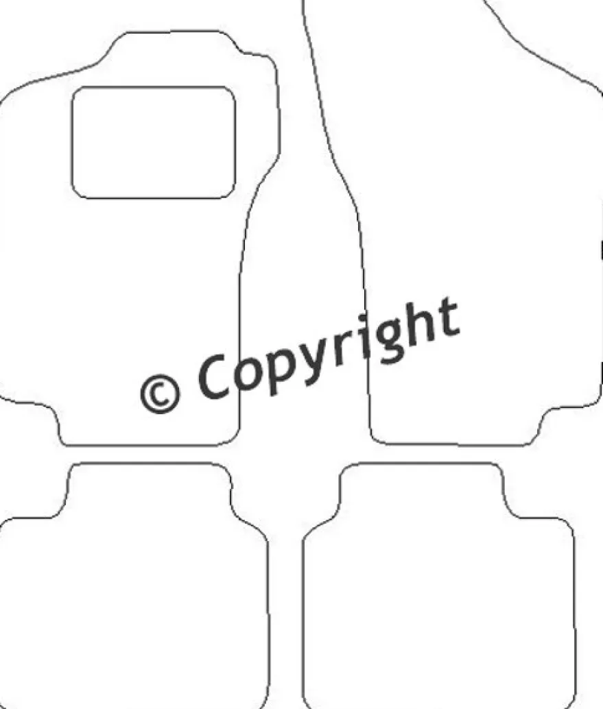Textilmattor H-line Fiat Tipo
