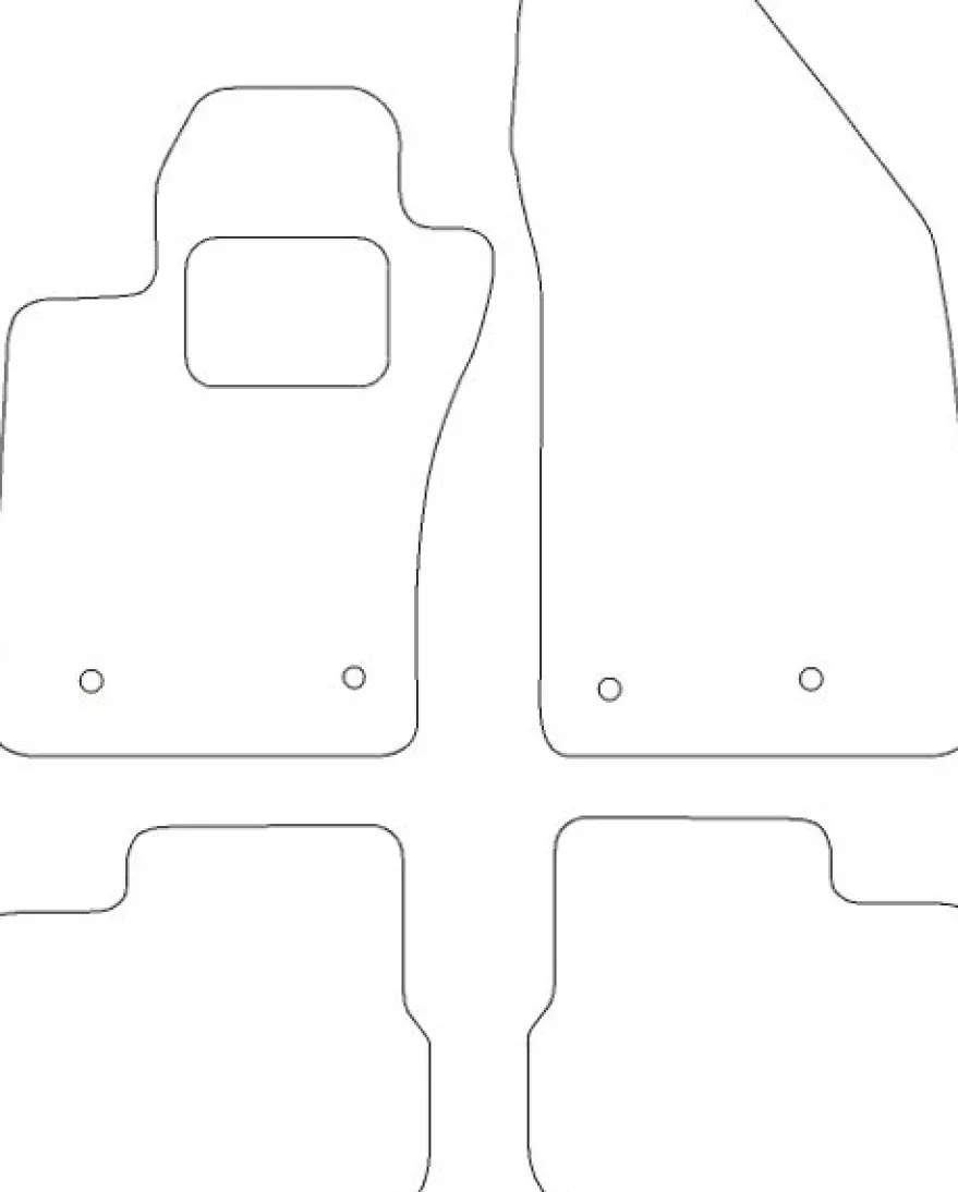 Textilmattor H-line Fiat Tipo 5-dörrars Hatchback