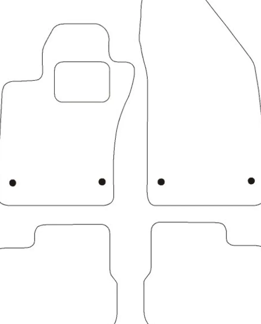 Textilmattor H-line Fiat Tipo 4-dörrars Sedan