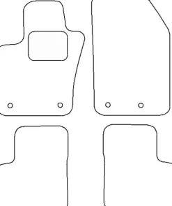 Textilmattor H-line Fiat 500 X