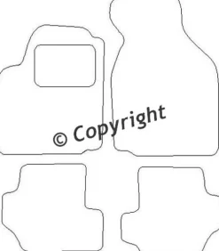 Textilmattor H-line Ford Fiesta III