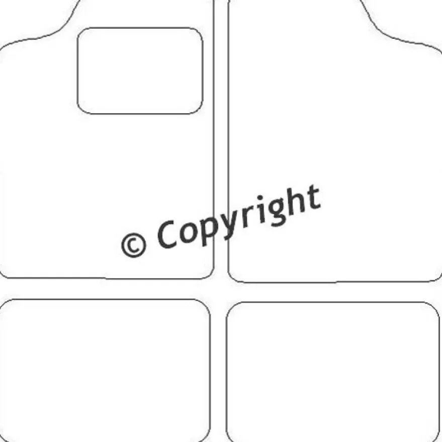 Textilmattor H-line Ford Fiesta III