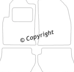 Textilmattor H-line Ford Fiesta V