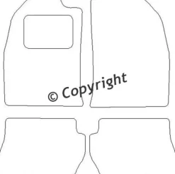 Textilmattor H-line Ford Fiesta V