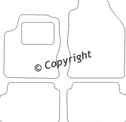 Textilmattor H-line Ford Focus