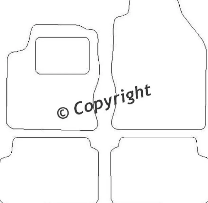 Textilmattor H-line Ford Focus