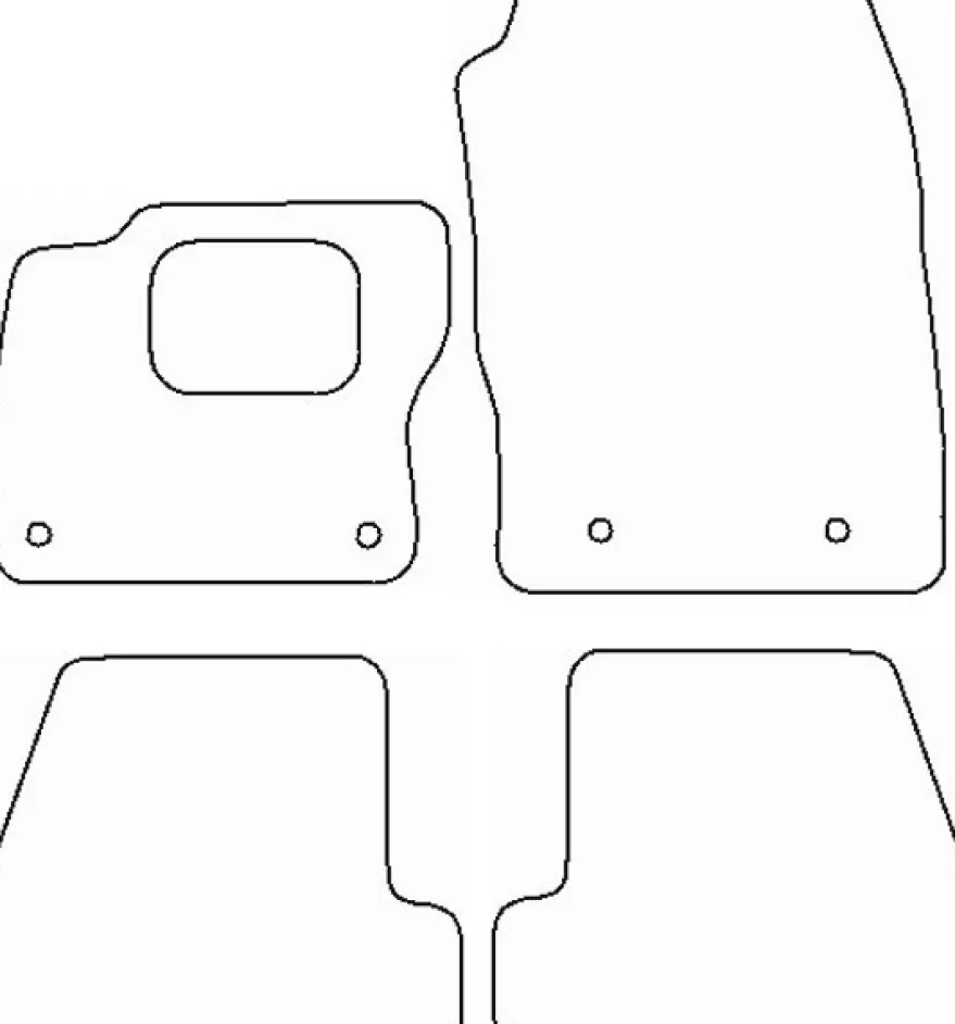 Textilmattor H-line Ford Focus
