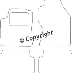 Textilmattor H-line Ford Focus I