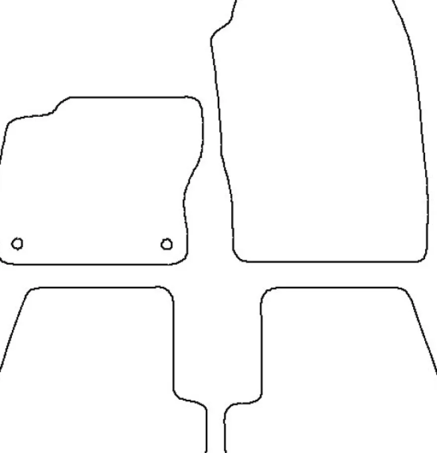 Textilmattor H-line Ford Focus III