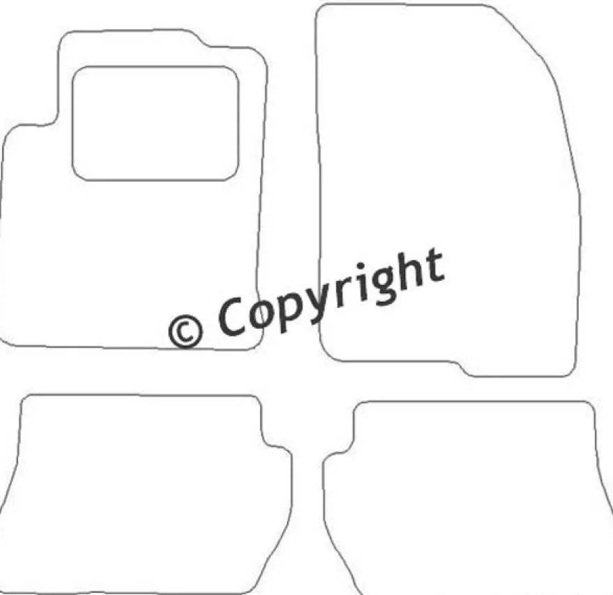 Textilmattor H-line Ford Fusion
