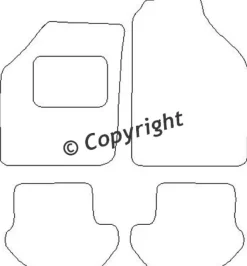 Textilmattor H-line Ford Ka I
