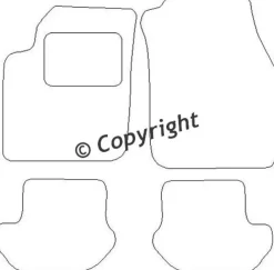 Textilmattor H-line Ford Ka I