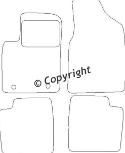 Textilmattor H-line Ford Ka II