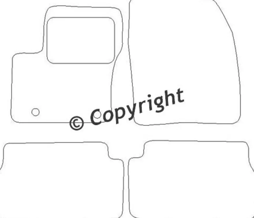 Textilmattor H-line Ford Kuga I