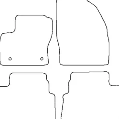 Textilmattor H-line Ford Kuga I