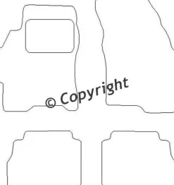 Textilmattor H-line Ford Mondeo I/II
