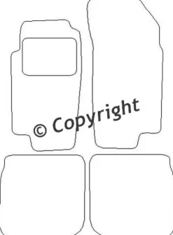 Textilmattor H-line Ford Scorpio