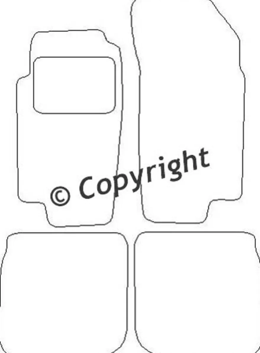 Textilmattor H-line Ford Scorpio