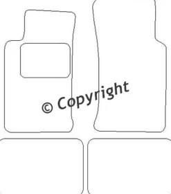 Textilmattor H-line Ford Scorpio