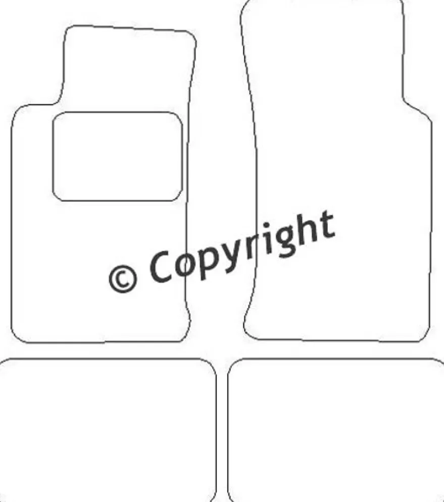 Textilmattor H-line Ford Scorpio