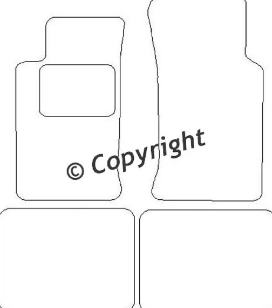 Textilmattor H-line Ford Sierra