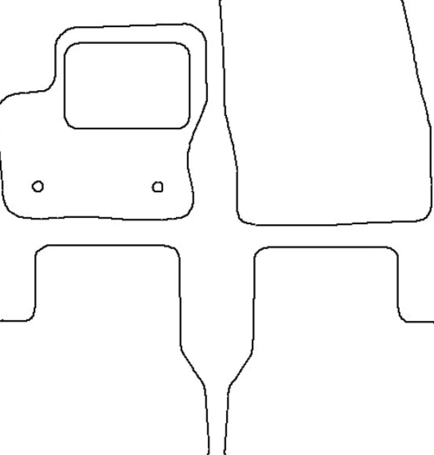 Textilmattor H-line Ford Tourneo Connect 5-sits