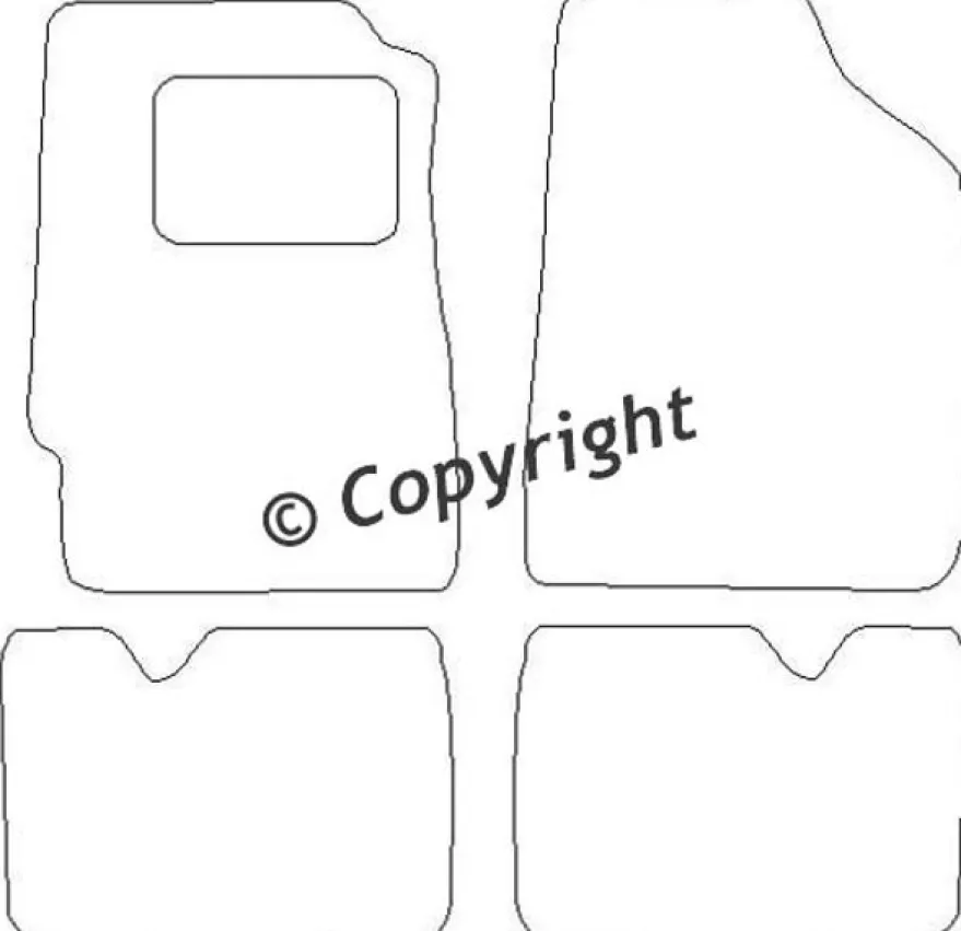 Textilmattor H-line Honda Civic IV 3-dörrars