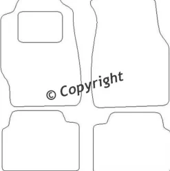 Textilmattor H-line Honda Civic V Coupe