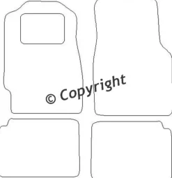 Textilmattor H-line Honda Civic VI Coupe