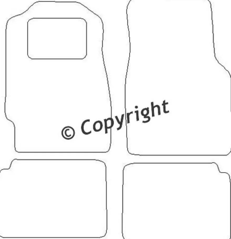 Textilmattor H-line Honda Civic VI Coupe