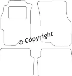 Textilmattor H-line Honda Civic VI 5-Dörrars Hatchback