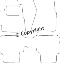 Textilmattor H-line Honda CRV I