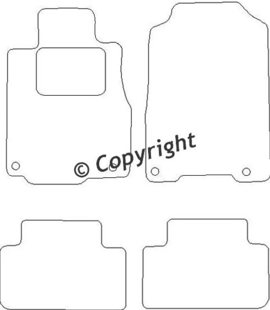 Textilmattor H-line Honda CRV IV