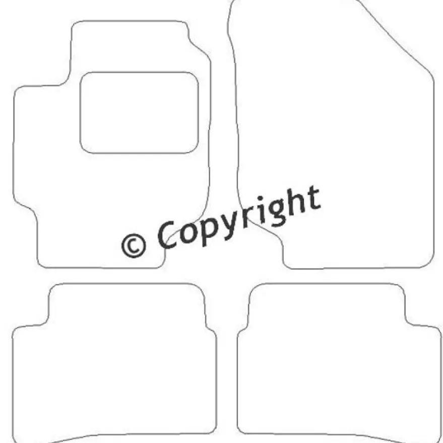 Textilmattor H-line Hyundai Accent III