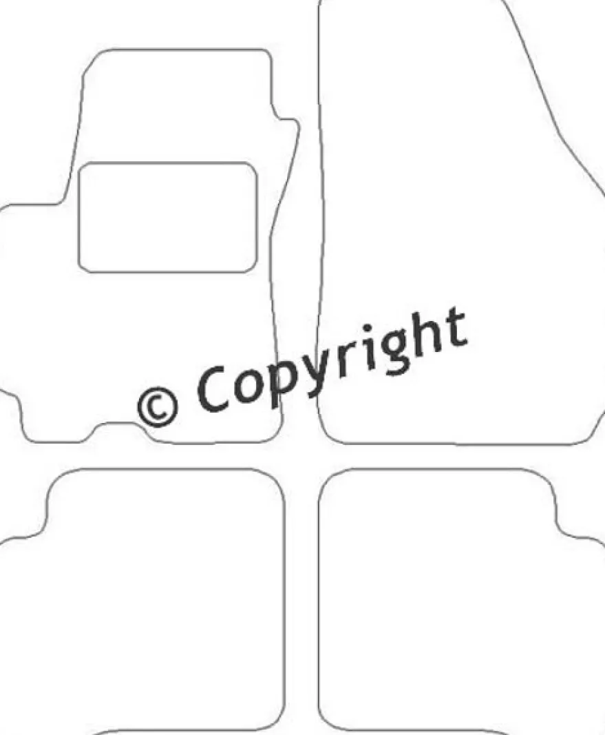 Textilmattor H-line Hyundai Atos
