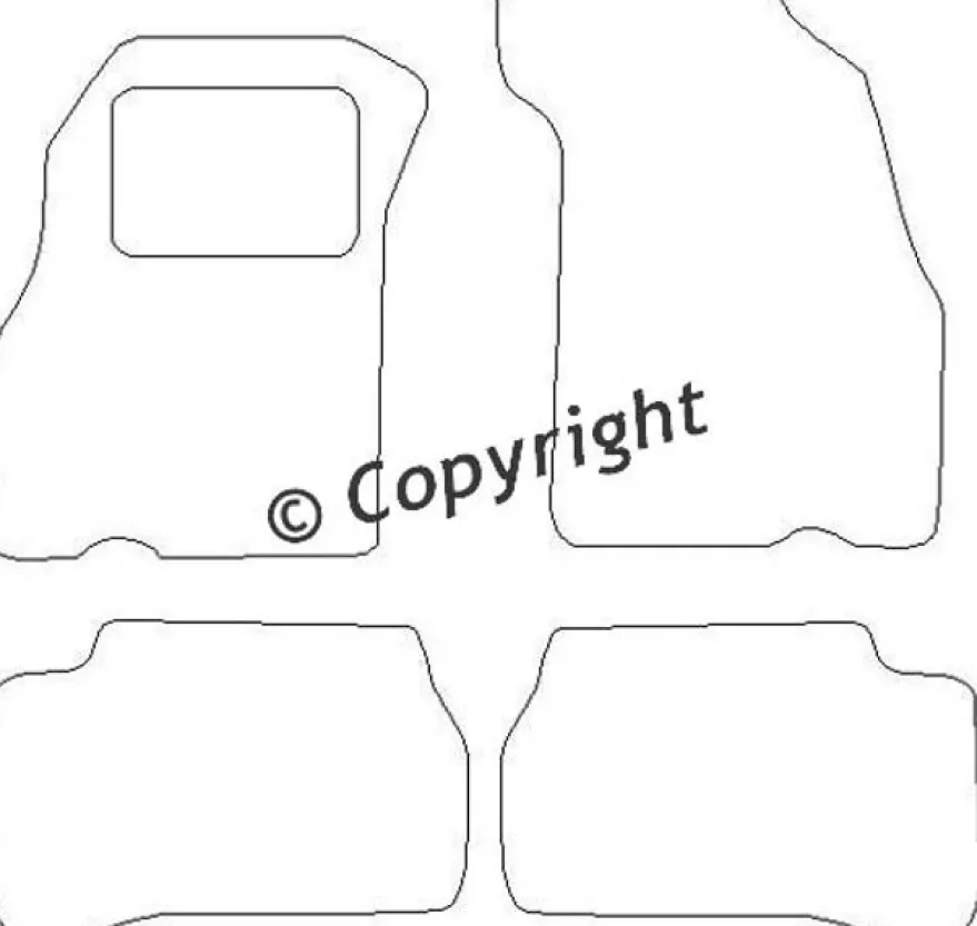 Textilmattor H-line Hyundai Excel