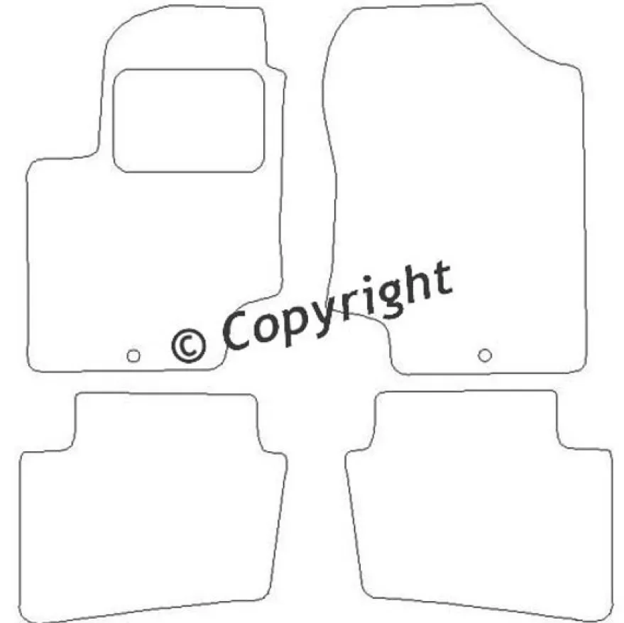 Textilmattor H-line Hyundai i20