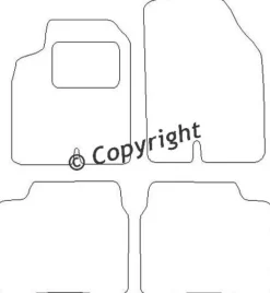 Textilmattor H-line Hyundai Sonata IV