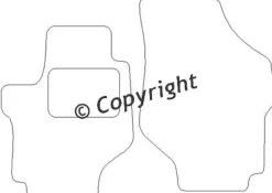 Textilmattor H-line Hyundai Trajet Highway Van