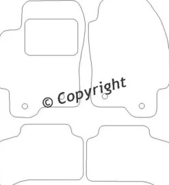 Textilmattor H-line Jaguar X-type